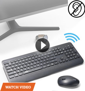 Wireless Keyboard and Mouse Combo by Uncaged Ergonomics                                                                 